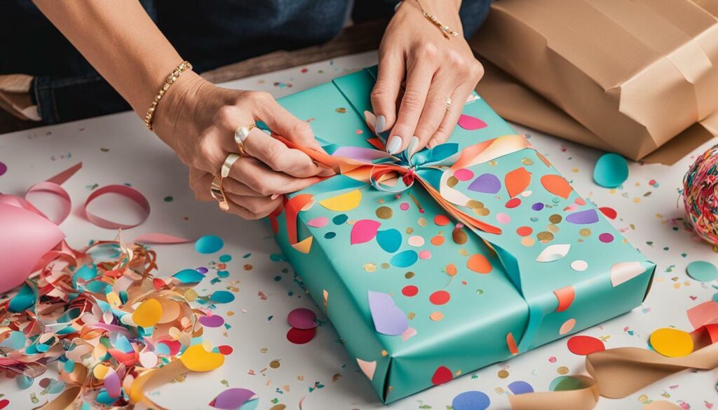 DIY-Geschenkpapier zum 60. Geburtstag