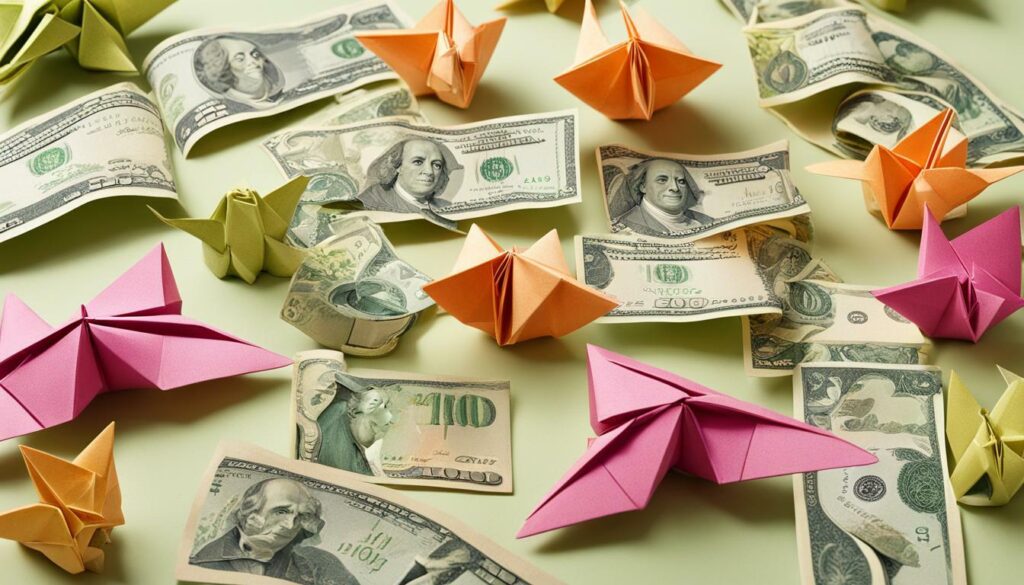 Geldgeschenk mit Origami