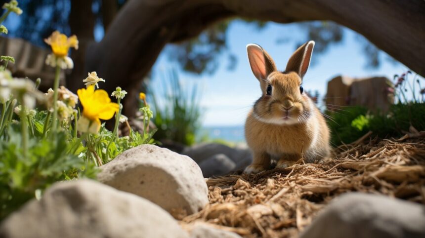 kaninchen außengehege ideen