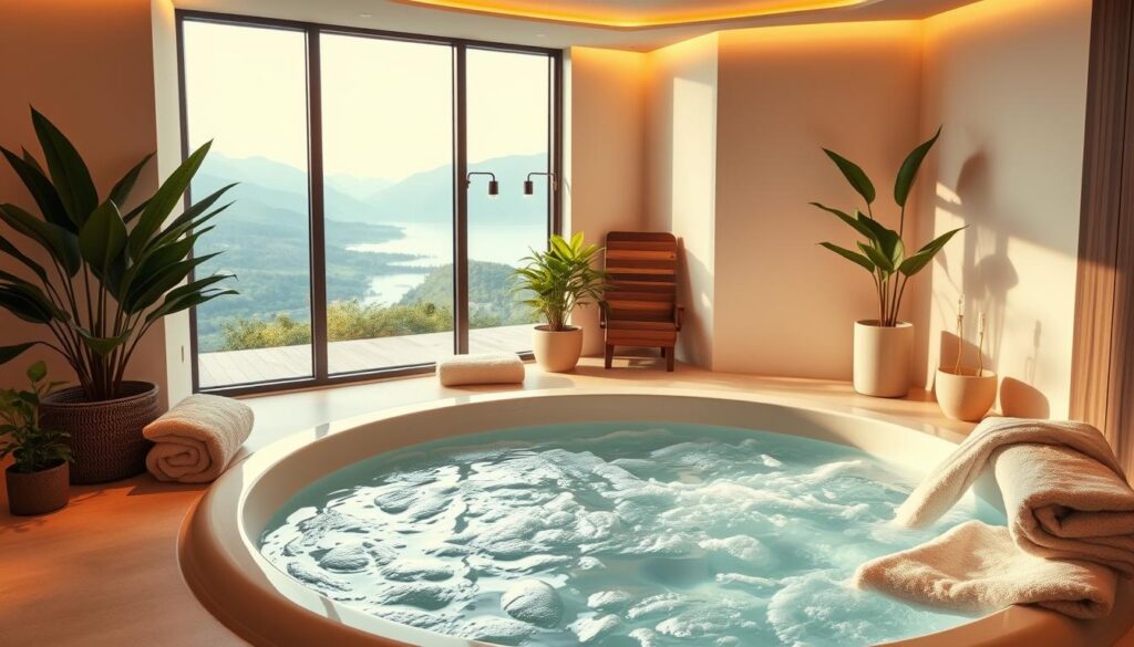 Wellness zuhause Entspannung Whirlpool