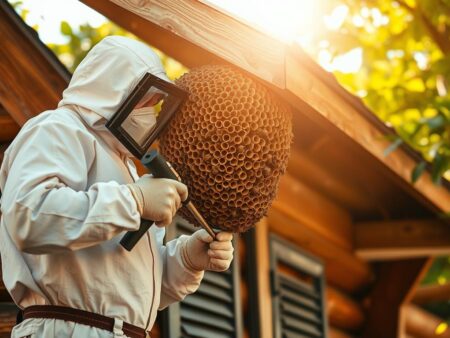 Wespennest am Haus – wann muss der Profi ran?
